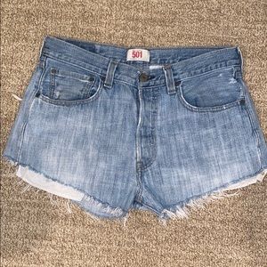 LEVI 501 denim jean shorts (possibly vintage)